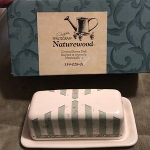 Naturewood butter dish